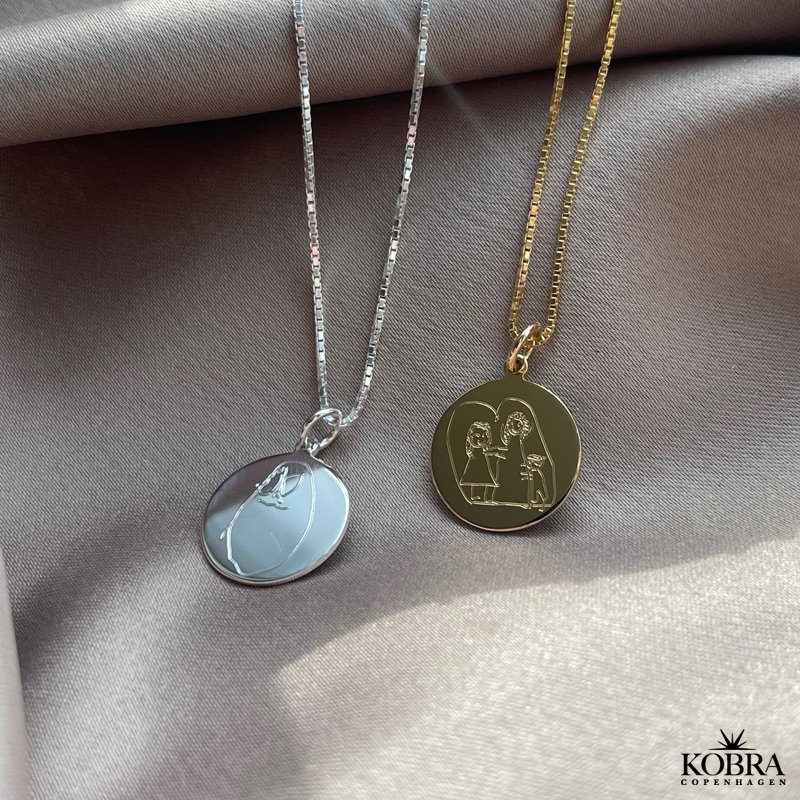 Silver necklace with own design