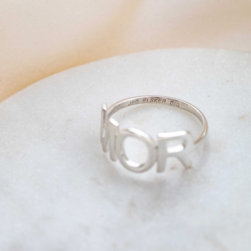 "MOR" ring i sterling slv