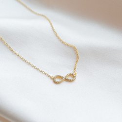 "Always" 18k guldpl�terat o�ndlighetshalsband