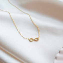 "Always" 18k guldpl�terat o�ndlighetshalsband