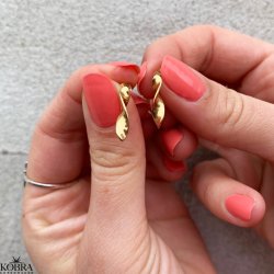 "Twisted Infinity" 14 karat forgyldte reringe