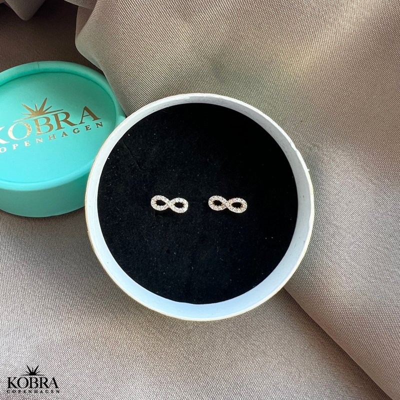 "Always" Infinity reringe med sten i forgyldt