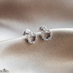 "Janet" sm runde slv restikker med sten