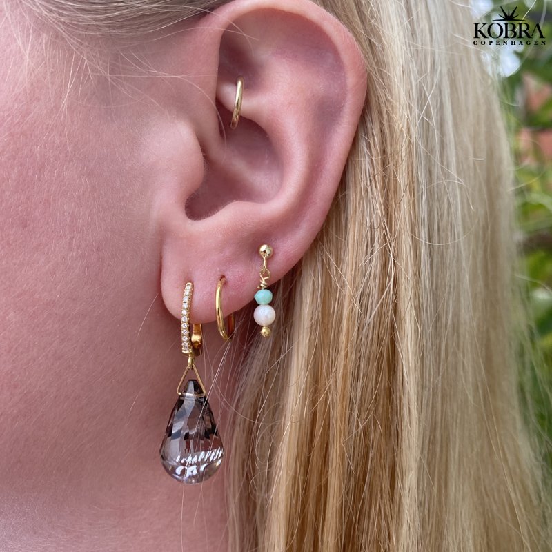 "Cirkeline" hoops (xs) i forgyldt