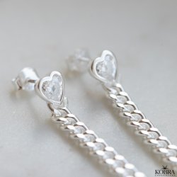 "Junie" hjerte reringe med panzerkde i slv