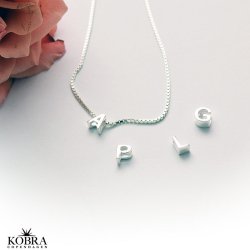 "Chloe" slv halskde med 1 bogstav