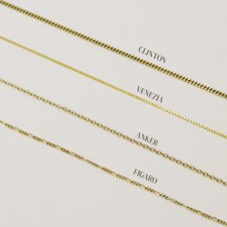 "Liva" 18 karat forgyldt smuk hjerte halskęde inklusiv gravering