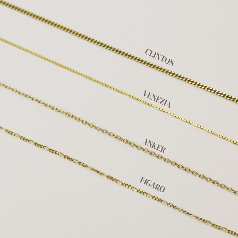 "Liva" 18 karat forgyldt smuk hjerte halskęde inklusiv gravering