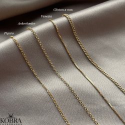 Gold necklace with your own design