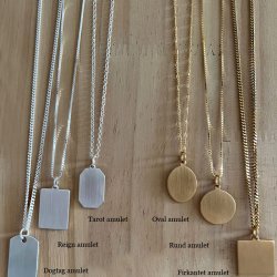 Gold necklace with your own design