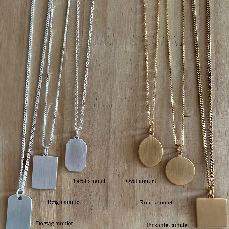 Gold necklace with your own design