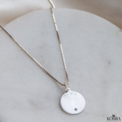 "Kalia" slv amulet med din gravering