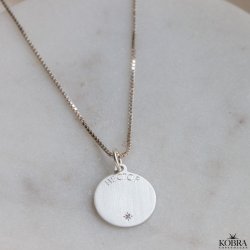 "Kalia" slv amulet med din gravering