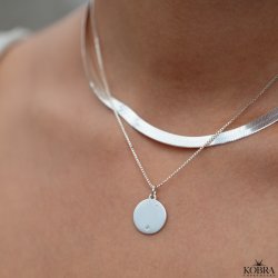 "Kalia" slv amulet med din gravering