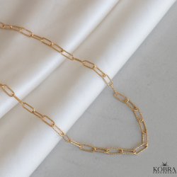 "Kenya" 18 karat forgyldt kde halskde / choker