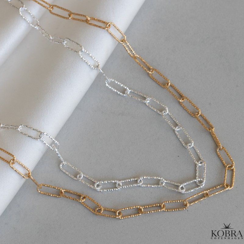 "Kenya" 18 karat forgyldt kde halskde / choker