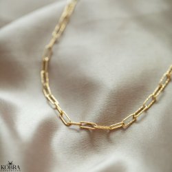 "Kenya" 18 karat forgyldt kde halskde / choker