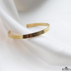 AMORY cuff  18k gold-plated unisex bracelet