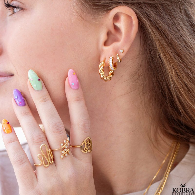 "Cory" Sm creoler i guld