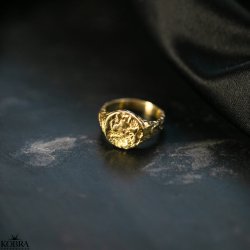 "Envy" Chunky guld ring i organisk design