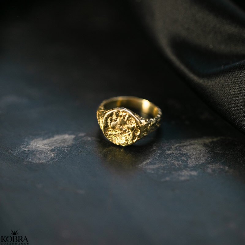 "Envy" Chunky guld ring i organisk design