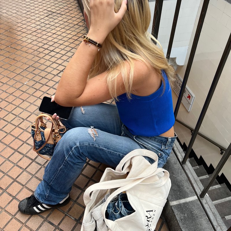 KOBRA shopping bag / net med sort logo