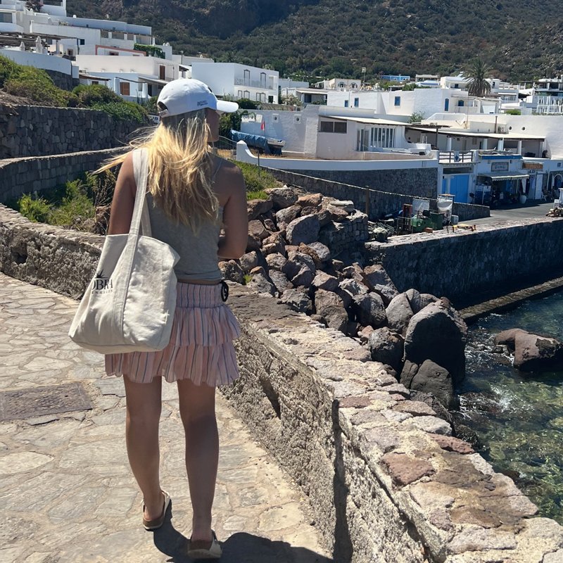 KOBRA shopping bag / net med sort logo