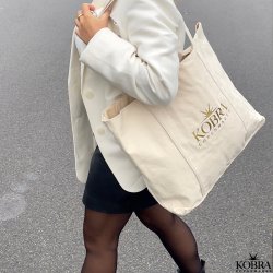 KOBRA totebag / net med guld logo