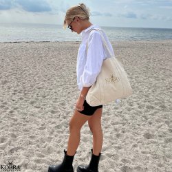 KOBRA totebag / net med guld logo