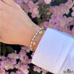 "Shiela" guld armcuff med muslinger