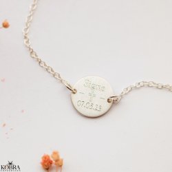 Konfirmationssmykke - slv armbnd med din indgravering