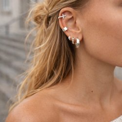 "Aya" ear cuff in sterling silver