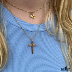 "Free" 18 carat gold plated cross with personal engraving