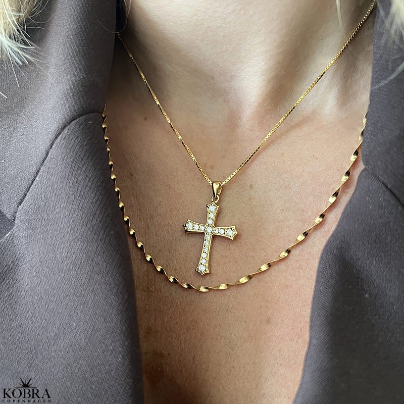 "Singapore" 18 karat forgyldt snoet kde