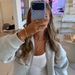 "Jenny" gullsmykke med steiner