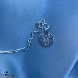 "Blazing Star" stjernetegns halskde i sterling slv