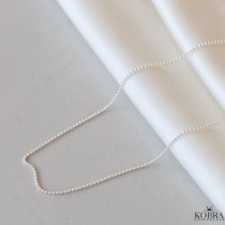 Kuglekde, sterling slv eller 18 karat forgyldt