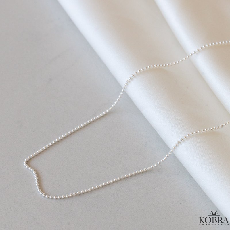 Kuglekde, sterling slv eller 18 karat forgyldt