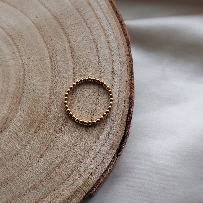 "Mellow" 18 karat forgyldt enkel ring