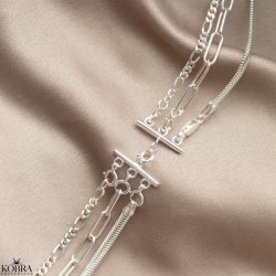 "Detangler" Lås til 3 halskæder i sølv