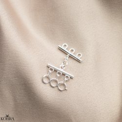 "Detangler" Lås til 3 halskæder i sølv