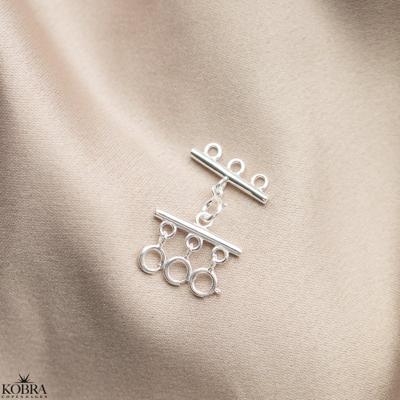 "Detangler" Lås til 3 halskæder i sølv