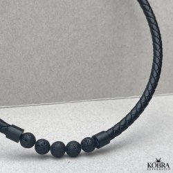 "Tyson"  men's jewelery with leather cord