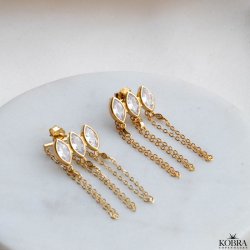 "Layla" unikke guld reringe med sten og kde