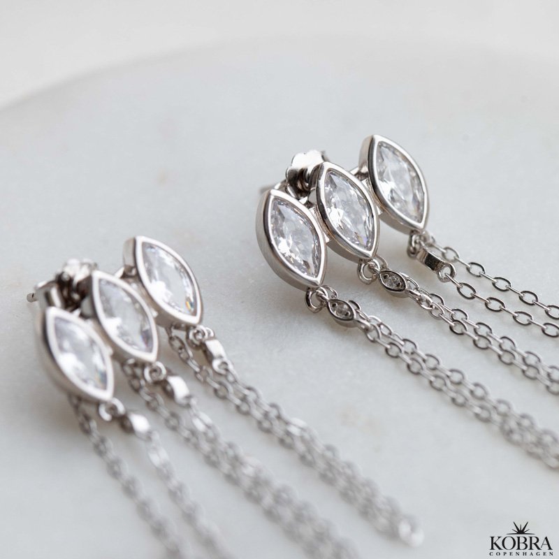 "Layla" unikke slv reringe med sten og kde