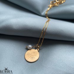 "Legacy" 18 karat forgyldt amulet med din gravering