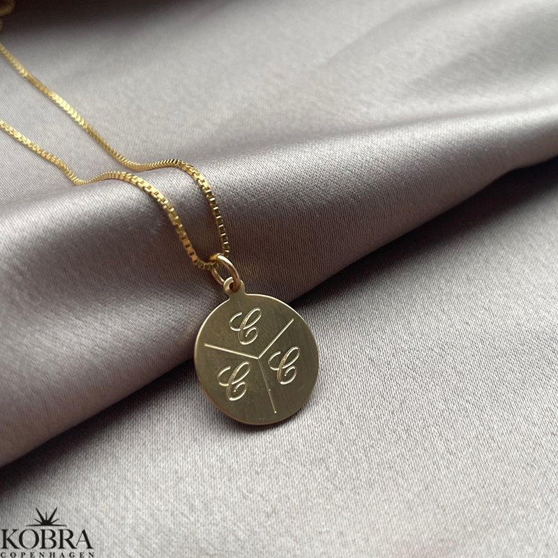 "Legacy" 18 karat forgyldt amulet med din gravering