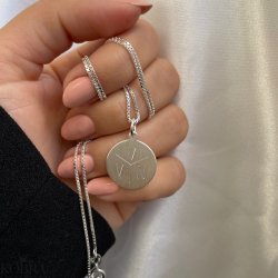 "Legacy" id tag med 3 felter i sterling slv 