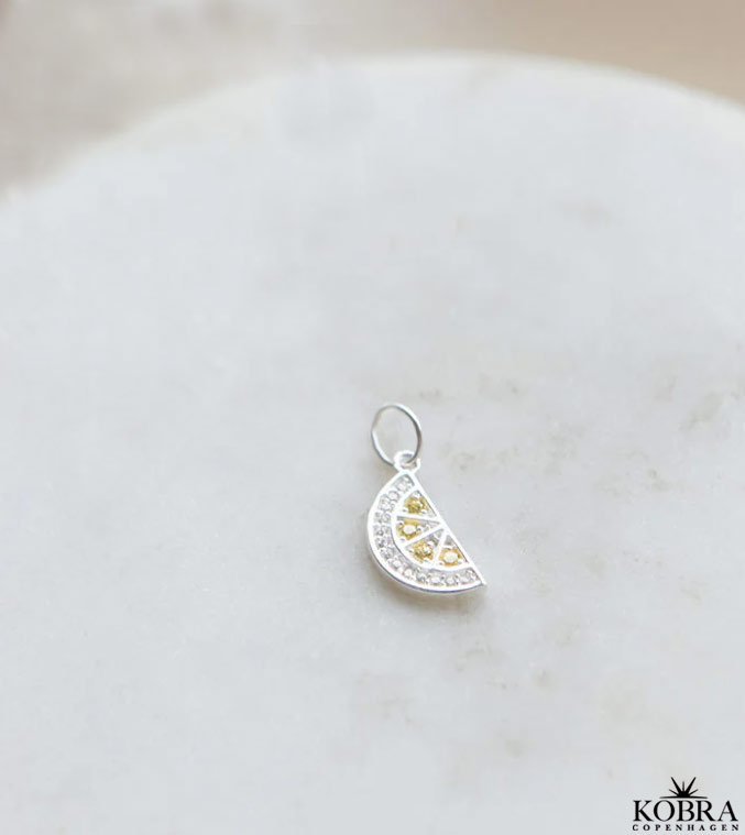 "Lemon Drop" slv charm med citron