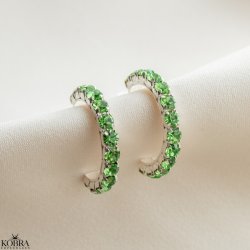 "Lemon" slv reringe med valgfri farvet zirkonia sten